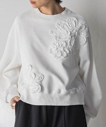 MAYSON GREY | フラワーモチーフプルオーバー≪洗濯機で洗える≫(Tシャツ/カットソー)