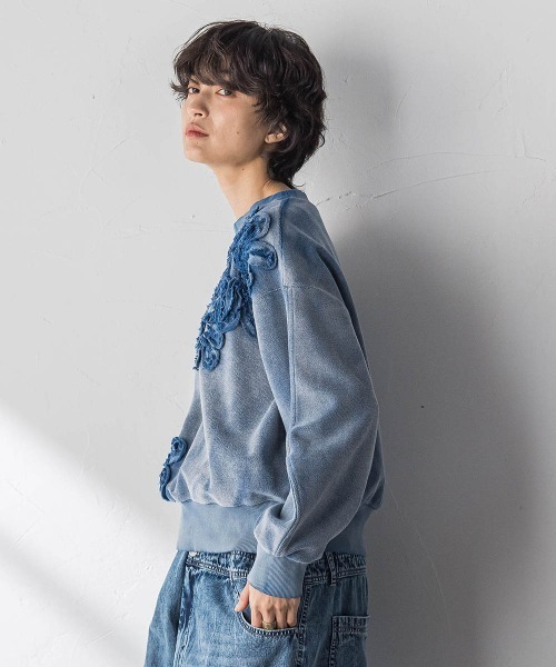 MAYSON GREY（メイソングレイ）の「フラワーモチーフプルオーバー≪洗濯機で洗える≫（Tシャツ/カットソー・レディース・ホワイト・M）」の4枚目の写真