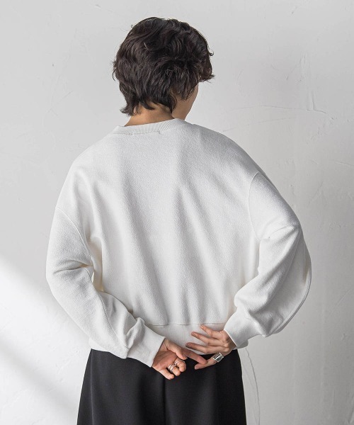 MAYSON GREY（メイソングレイ）の「フラワーモチーフプルオーバー≪洗濯機で洗える≫（Tシャツ/カットソー・レディース・ホワイト・M）」の16枚目の写真