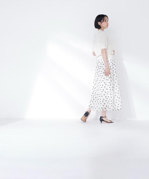 NATURAL BEAUTY BASIC(ナチュラルビューティーベーシック)の「◇スキッパーポロニット(ニット/セーター・レディース・ブルー/オフホワイト/ブラック・FREE)」の9枚目の写真
