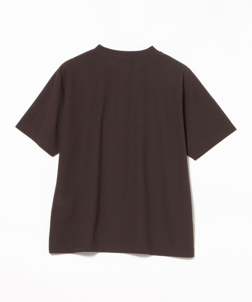 BEAMS HEART(ビームスハート)の「【7/24再値下げ】梨地 ベーシック Tシャツ(吸水速乾・ユニセックス)(Tシャツ/カットソー・メンズ・ブラウン/ネイビー・SMALL/MEDIUM/LARGE)」の5枚目の写真