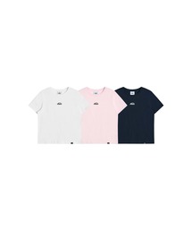 EMIS（イミス）の「(W) 3PACK T-SHIRT SET A (WH/NA/PK)（Tシャツ/カットソー）」