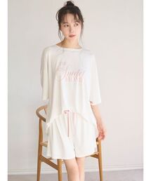 SNIDEL HOME（スナイデルホーム）の「【接触冷感】ロゴTシャツセットアップ（ルームウェア/パジャマ）」