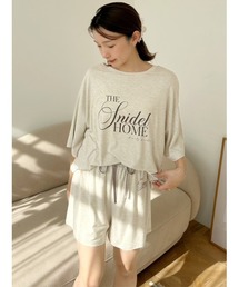 SNIDEL HOME（スナイデルホーム）の「【接触冷感】ロゴTシャツセットアップ（ルームウェア/パジャマ）」