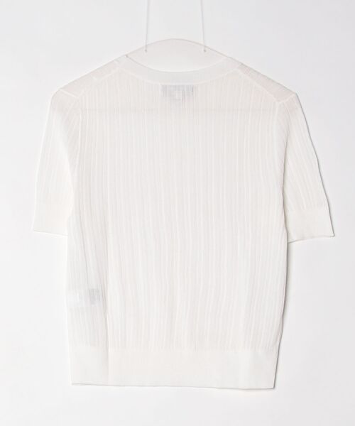 BANANA REPUBLIC FACTORY STORE(バナナリパブリック ファクトリーストア)の「BANANA REPUBLIC FACTORY STORE シアー セーター Tシャツ(ニット/セーター・レディース・ホワイト/ブラック・L/S/XS/M)」の9枚目の写真