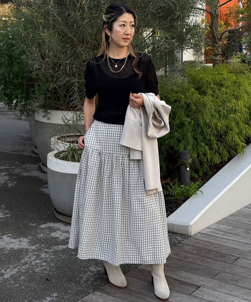 BANANA REPUBLIC FACTORY STORE(バナナリパブリック ファクトリーストア)の「BANANA REPUBLIC FACTORY STORE シアー セーター Tシャツ(ニット/セーター・レディース・ホワイト/ブラック・L/S/XS/M)」の10枚目の写真