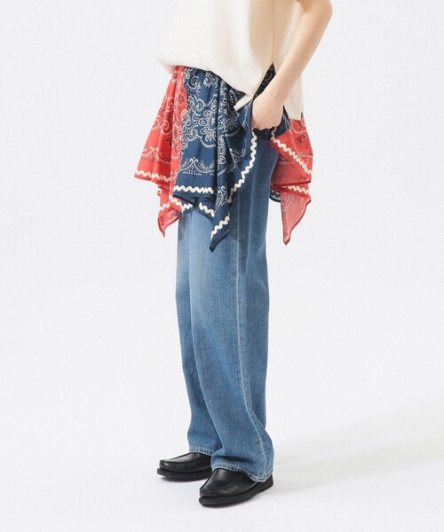 BEAMS BOY(ビームスボーイ)の「バンダナ プリント スカート(スカート・レディース・レッド/ネイビー・ONE SIZE)」の7枚目の写真