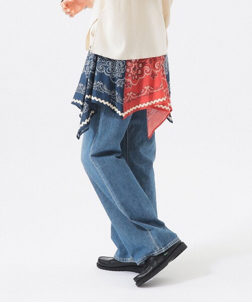 BEAMS BOY(ビームスボーイ)の「バンダナ プリント スカート(スカート・レディース・レッド/ネイビー・ONE SIZE)」の8枚目の写真