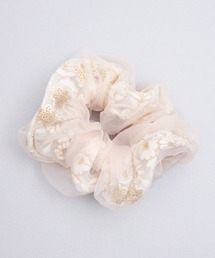 Zoule（ゾーラ）の「Zoule ゾーラ：embroidery chouchou　フラワー刺繍　ヘアー　シュシュ（シュシュ）」