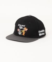 TOM&JERRY（トムアンドジェリー）の「TOM&JERRY ジェリー＆タフィー 刺繍 配色 ツイル BBキャップ（キャップ）」