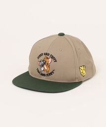 TOM&JERRY（トムアンドジェリー）の「TOM&JERRY ジェリー＆タフィー 刺繍 配色 ツイル BBキャップ（キャップ）」