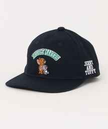 TOM&JERRY（トムアンドジェリー）の「TOM&JERRY ジェリー＆タフィー 刺繍 配色 ツイル BBキャップ（キャップ）」