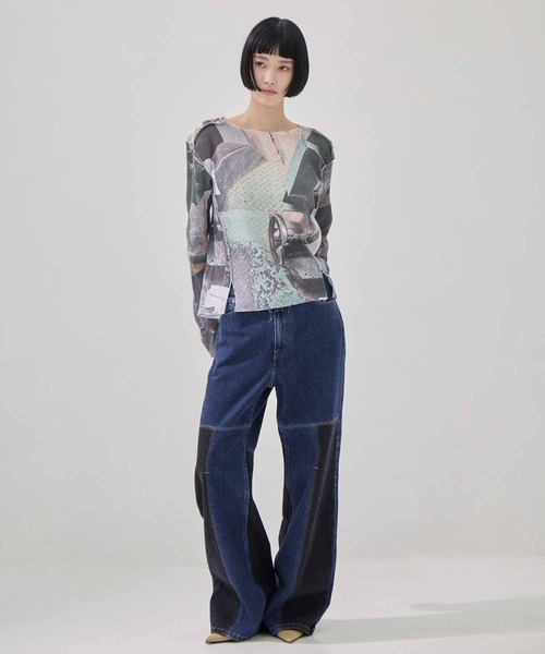 kotohayokozawa/コトハヨコザワ】GRAPHIC YORYU LONG SLEEVE TEE