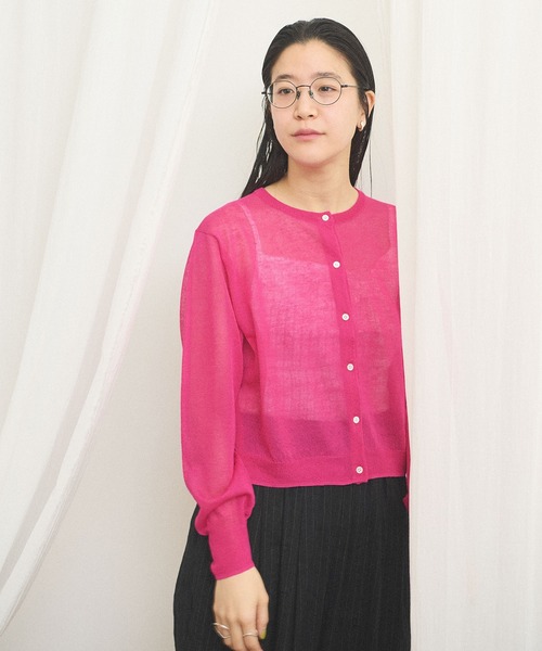 fig London(フィグロンドン)の「raw cardigan(カーディガン/ボレロ・レディース・ライム/サックスブルー/ピンク・FREE)」の17枚目の写真