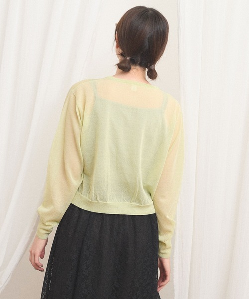 fig London(フィグロンドン)の「raw cardigan(カーディガン/ボレロ・レディース・ライム/サックスブルー/ピンク・FREE)」の12枚目の写真