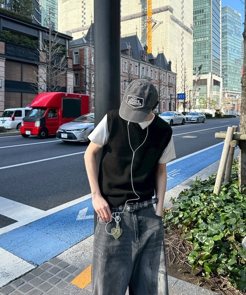 kutir(クティール)の「LINENLIKE KNIT VEST/リネンライクニットベスト(ベスト・メンズ・ブラック/ブラウン/ネイビー・LARGE/MEDIUM)」の11枚目の写真