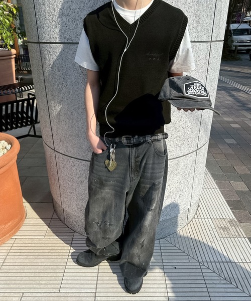 kutir(クティール)の「LINENLIKE KNIT VEST/リネンライクニットベスト(ベスト・メンズ・ブラック/ブラウン/ネイビー・LARGE/MEDIUM)」の20枚目の写真