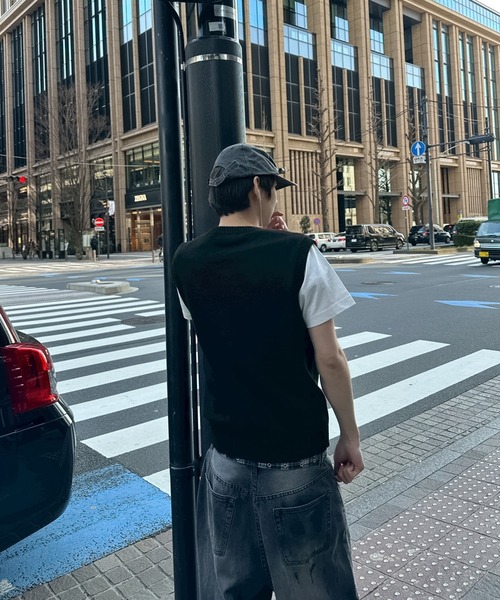 kutir(クティール)の「LINENLIKE KNIT VEST/リネンライクニットベスト(ベスト・メンズ・ブラック/ブラウン/ネイビー・LARGE/MEDIUM)」の14枚目の写真