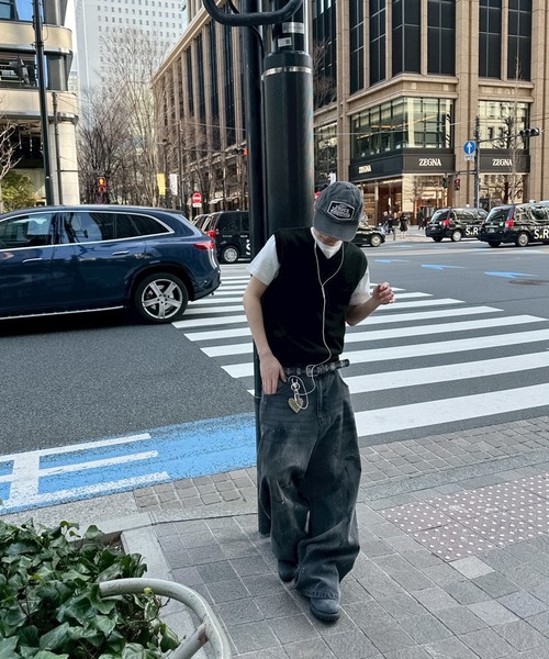 kutir(クティール)の「LINENLIKE KNIT VEST/リネンライクニットベスト(ベスト・メンズ・ブラック/ブラウン/ネイビー・LARGE/MEDIUM)」の16枚目の写真