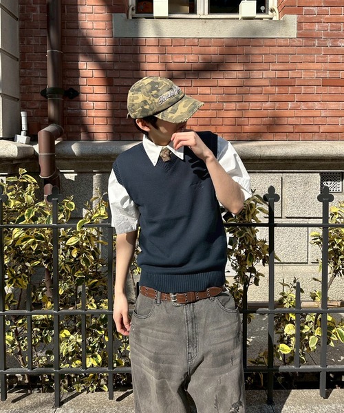 kutir(クティール)の「LINENLIKE KNIT VEST/リネンライクニットベスト(ベスト・メンズ・ブラック/ブラウン/ネイビー・LARGE/MEDIUM)」の22枚目の写真