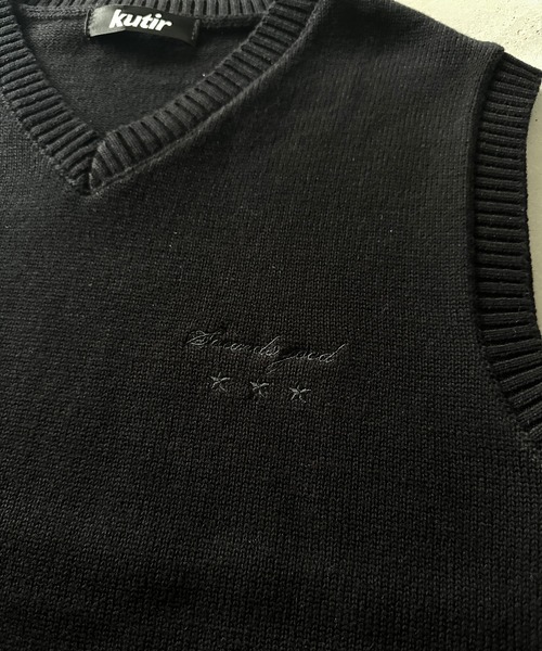 kutir(クティール)の「LINENLIKE KNIT VEST/リネンライクニットベスト(ベスト・メンズ・ブラック/ブラウン/ネイビー・LARGE/MEDIUM)」の8枚目の写真