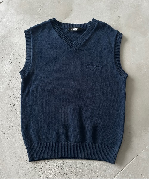 kutir(クティール)の「LINENLIKE KNIT VEST/リネンライクニットベスト(ベスト・メンズ・ブラック/ブラウン/ネイビー・LARGE/MEDIUM)」の9枚目の写真