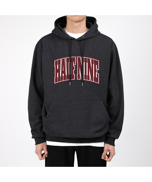 HALFNINE(ハーフナイン)の「ビッグネーム フードパーカー G01BRD_HIX11275(パーカー・メンズ・ブラック/ネイビー/グレー/チャコール・MEDIUM/LARGE/X-LARGE/2XL/3XL/4XL)」の3枚目の写真