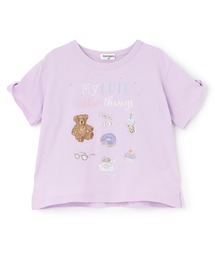 trois lapins kp（トロワラパンケーピー）の「【Trois Lapins】 くまグラフィック Tシャツ 【防虫加工】（Tシャツ/カットソー）」