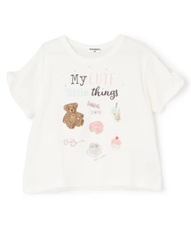 trois lapins kp | 【Trois Lapins】 くまグラフィック Tシャツ 【防虫加工】(Tシャツ/カットソー)