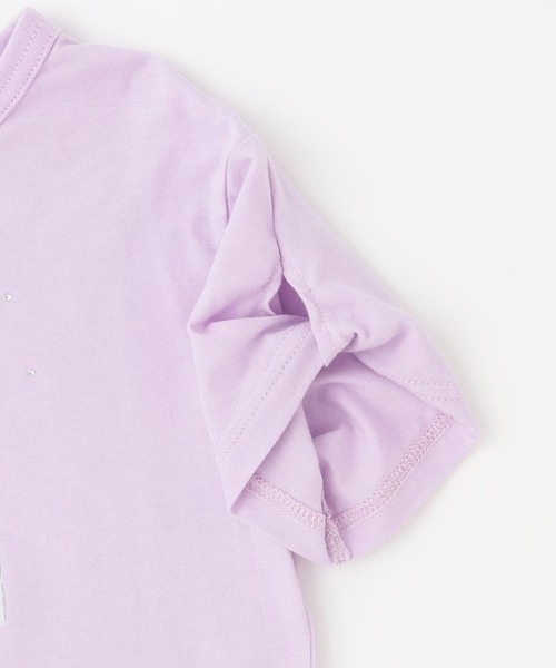 trois lapins kp（トロワラパンケーピー）の「【Trois Lapins】 くまグラフィック Tシャツ 【防虫加工】（Tシャツ/カットソー・キッズ・オフホワイト/ラベンダー・140cm/160cm/130cm/150cm/120cm）」の6枚目の写真