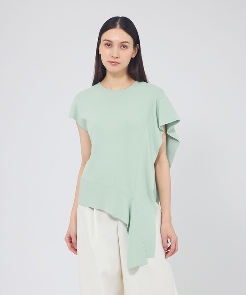 EPOCA（エポカ）の「ドレープニットプルオーバー（Tシャツ/カットソー・レディース・ブラック/ホワイト/グリーン系その他・40）」の3枚目の写真