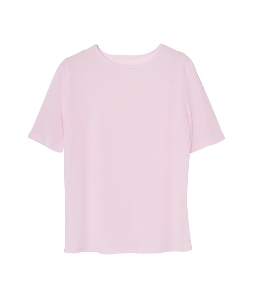 OFROOM(オフルーム)の「Relax Sheer Short Sleeve Top|リラックスシアーショートスリーブトップス(Tシャツ/カットソー・レディース・ホワイト/ブラック/チャコールグレー/ピンク・FREE)」の5枚目の写真