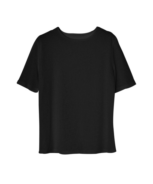 OFROOM(オフルーム)の「Relax Sheer Short Sleeve Top|リラックスシアーショートスリーブトップス(Tシャツ/カットソー・レディース・ホワイト/ブラック/チャコールグレー/ピンク・FREE)」の8枚目の写真