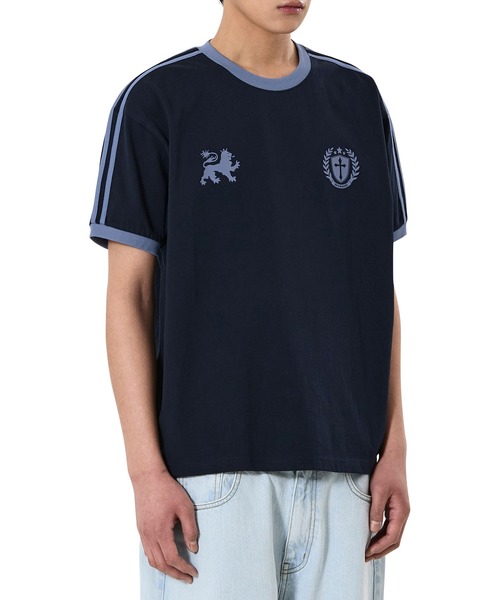 OY(オーワイ)の「『OY/オーワイ』ATHLETIC 88 RINGER TEE/アスレチック88リンガーTシャツ(Tシャツ/カットソー・メンズ・ブラック/ネイビー・L/M)」の11枚目の写真