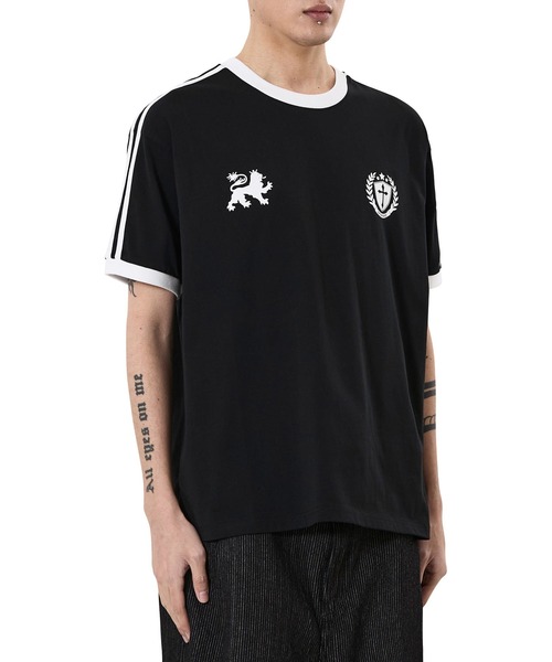 OY(オーワイ)の「『OY/オーワイ』ATHLETIC 88 RINGER TEE/アスレチック88リンガーTシャツ(Tシャツ/カットソー・メンズ・ブラック/ネイビー・L/M)」の4枚目の写真