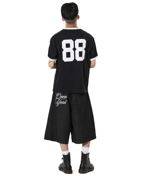 OY(オーワイ)の「『OY/オーワイ』ATHLETIC 88 RINGER TEE/アスレチック88リンガーTシャツ(Tシャツ/カットソー・メンズ・ブラック/ネイビー・L/M)」の9枚目の写真