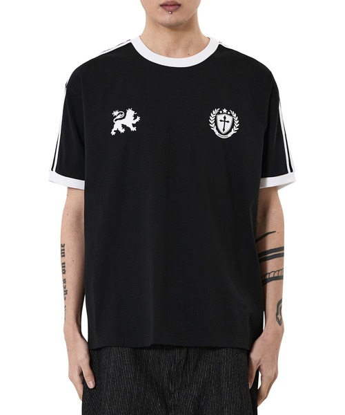 OY(オーワイ)の「『OY/オーワイ』ATHLETIC 88 RINGER TEE/アスレチック88リンガーTシャツ(Tシャツ/カットソー・メンズ・ブラック/ネイビー・L/M)」の3枚目の写真
