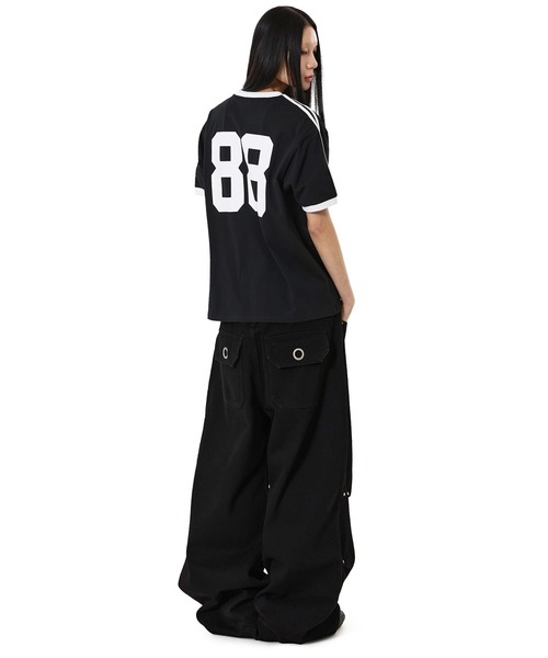 OY(オーワイ)の「『OY/オーワイ』ATHLETIC 88 RINGER TEE/アスレチック88リンガーTシャツ(Tシャツ/カットソー・メンズ・ブラック/ネイビー・L/M)」の7枚目の写真