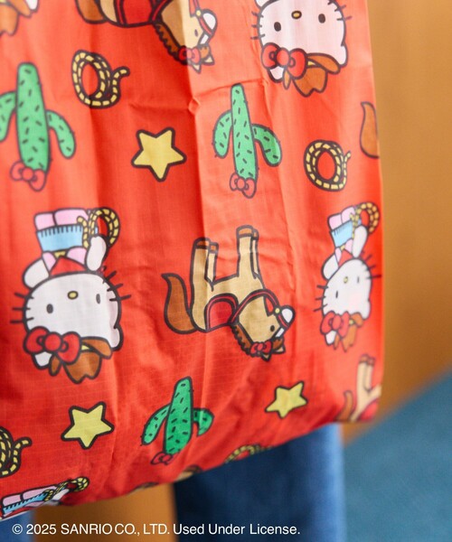 BAGGU（バグー）の「BAGGU/バグゥ BABY BAGGU SANRIO サンリオ ナイロン ベイビーバグゥ（トートバッグ・レディース・レッド/ピンク/ブルー・ONE SIZE）」の11枚目の写真