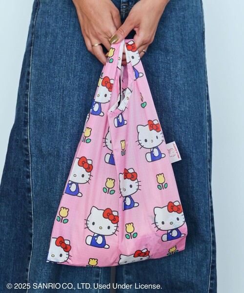 BAGGU（バグー）の「BAGGU/バグゥ BABY BAGGU SANRIO サンリオ ナイロン ベイビーバグゥ（トートバッグ・レディース・レッド/ピンク/ブルー・ONE SIZE）」の10枚目の写真