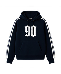 DIVISION 90 SPORTY TRACK OVER FIT HOODIE (3color)