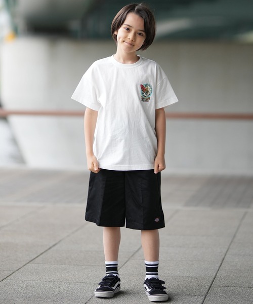 Dickies(ディッキーズ)の「Dickies/ディッキーズ キッズ ショーツ ワンポイント ロゴ DY0004(その他パンツ・キッズ・ブラック/ベージュ/チャコール・130cm/140cm/150cm/160cm)」の21枚目の写真