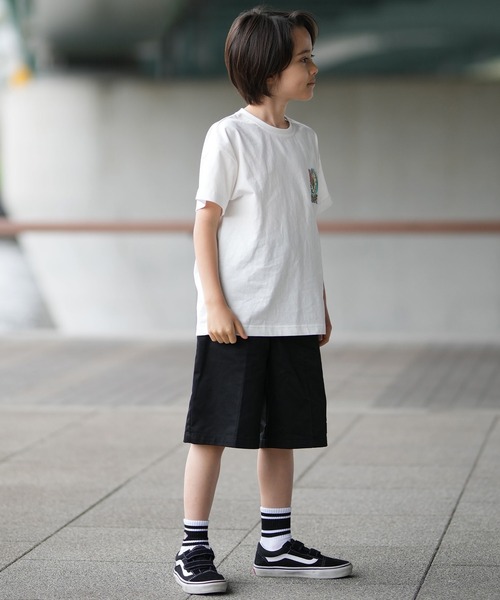 Dickies(ディッキーズ)の「Dickies/ディッキーズ キッズ ショーツ ワンポイント ロゴ DY0004(その他パンツ・キッズ・ブラック/ベージュ/チャコール・130cm/140cm/150cm/160cm)」の5枚目の写真