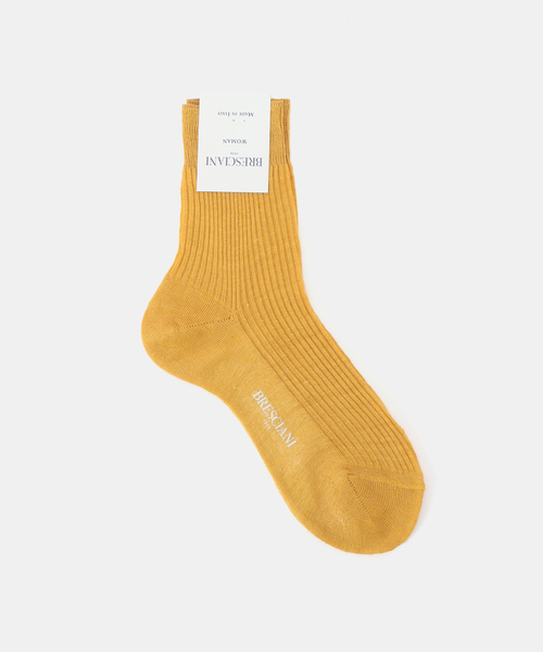 FRAMeWORK（フレームワーク）の「BRESCIANI LINEN MIX SOCKS（ソックス/靴下・レディース・レッド/ホワイト系その他/イエロー/ネイビー/ベージュ・FREE）」の4枚目の写真