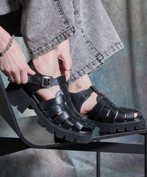 SERACE（セラス）の「【SERACE】＋7.5㎝ high sole gurkha sandals / ＋7.5㎝ハイソールグルカサンダル（サンダル）」