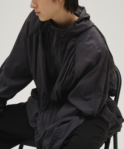 TODAYFUL/トゥデイフル】Nylon Gather Blouson/ナイロンギャザー