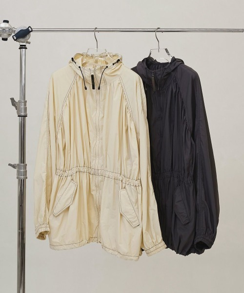 TODAYFUL/トゥデイフル】Nylon Gather Blouson/ナイロンギャザー