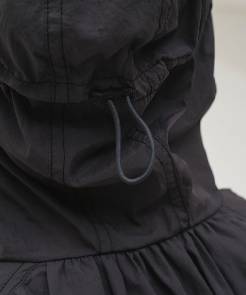 トゥデイフル Nylon Gather Blouson アイボリー　38 TODAYFUL/トゥデイフル】Nylon Gather Blouson/ナイロンギャザー