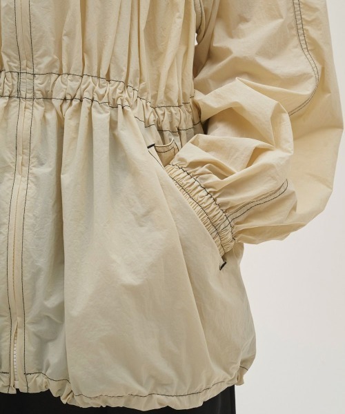 TODAYFUL/トゥデイフル】Nylon Gather Blouson/ナイロンギャザー