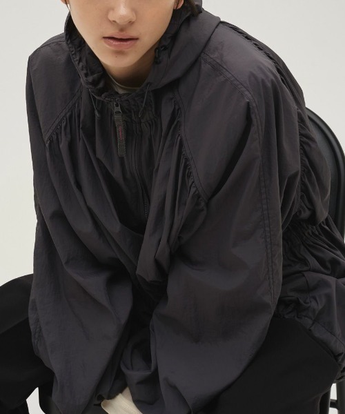 TODAYFUL/トゥデイフル】Nylon Gather Blouson/ナイロンギャザー